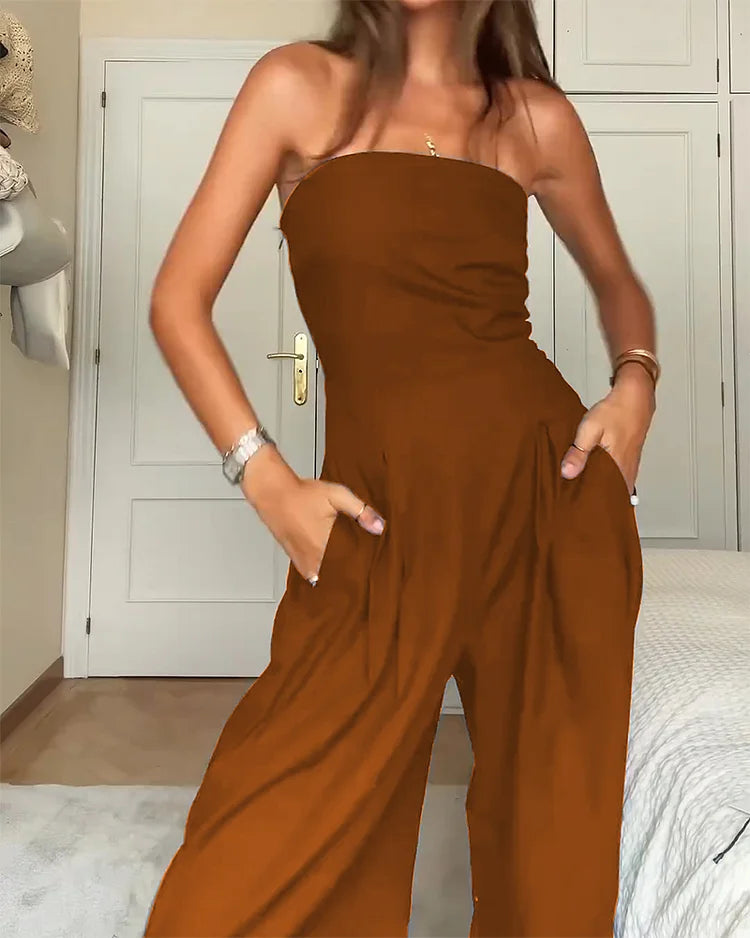 Nadena™|Combinaison Sans Épaules Élégante