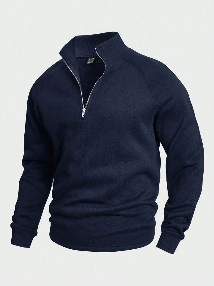 Nicolas™|Pull décontracté à demi-zip