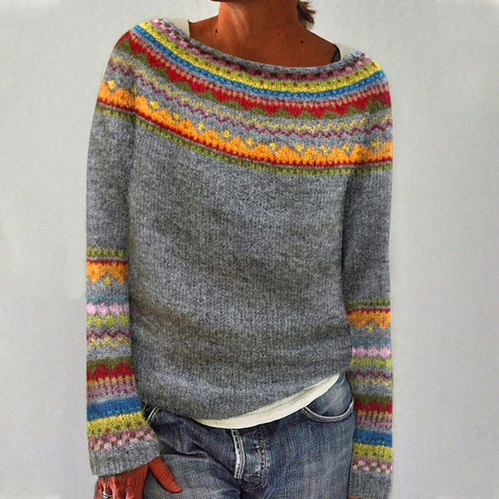 Beaudine™|Pull élégant et rétro