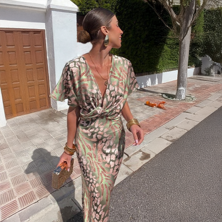 Reina™|Robe Élégante avec Drapé