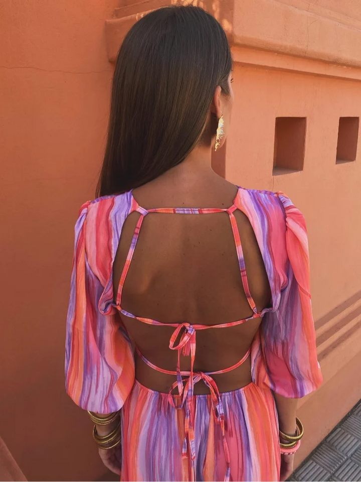 Natalee™|Robe dos nu élégante et raffinée