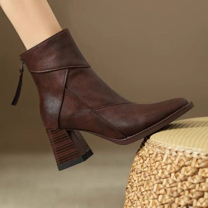 Delfine™|Botte en cuir confortable pour femme