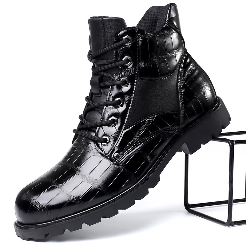 Deston™|Botte en cuir de crocodile