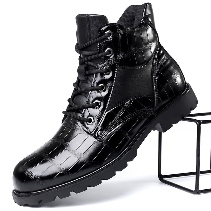 Deston™|Botte en cuir de crocodile
