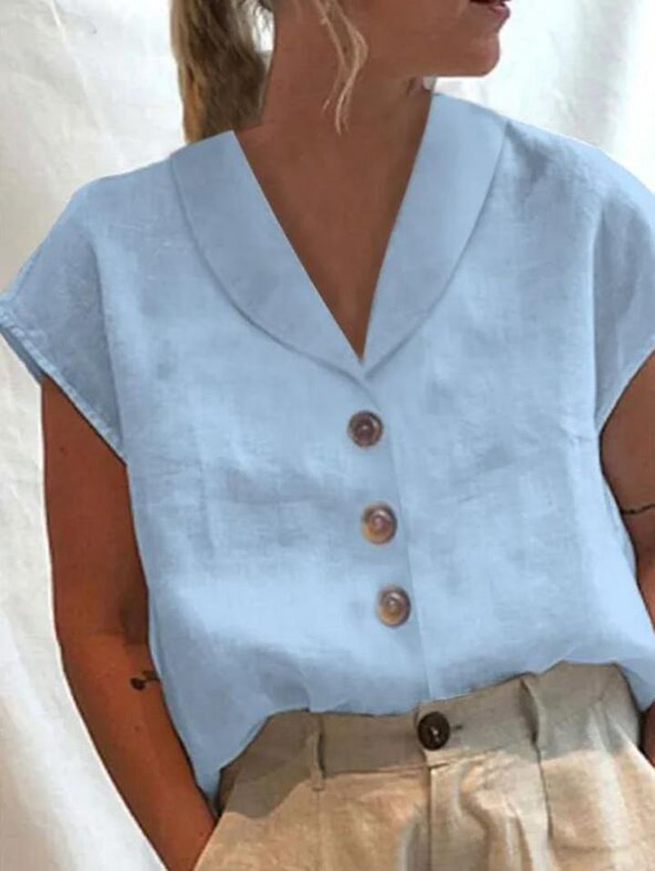 Orlena™|Blouse à Col Élégante