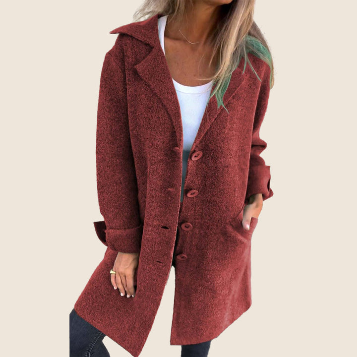 Myriam™|Manteau Casual Monopette avec Revers
