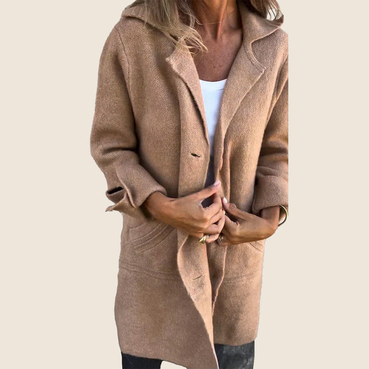 Myriam™|Manteau Casual Monopette avec Revers