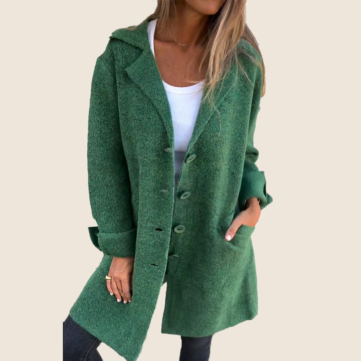 Myriam™|Manteau Casual Monopette avec Revers