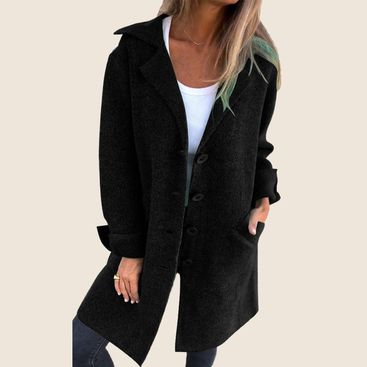 Myriam™|Manteau Casual Monopette avec Revers