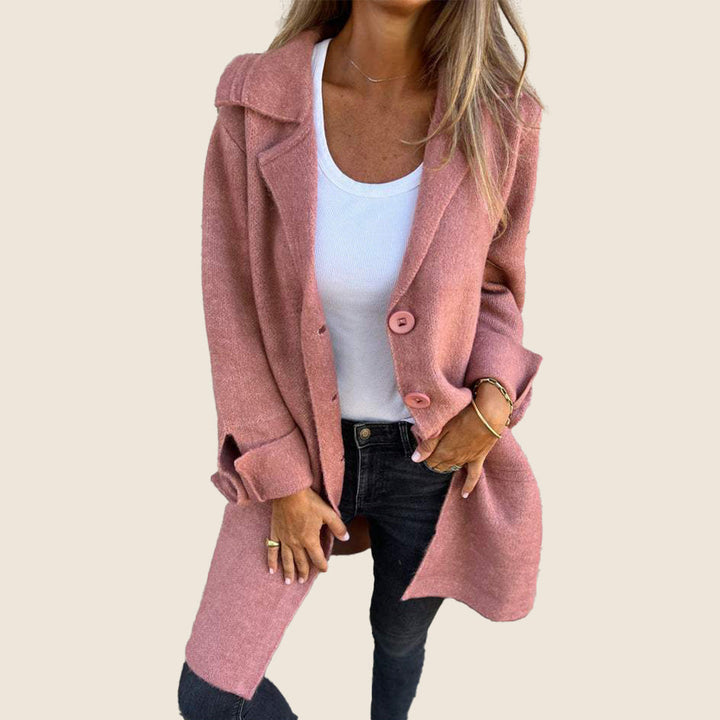 Myriam™|Manteau Casual Monopette avec Revers