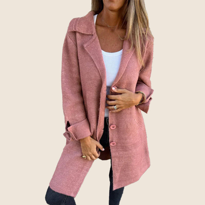 Myriam™|Manteau Casual Monopette avec Revers