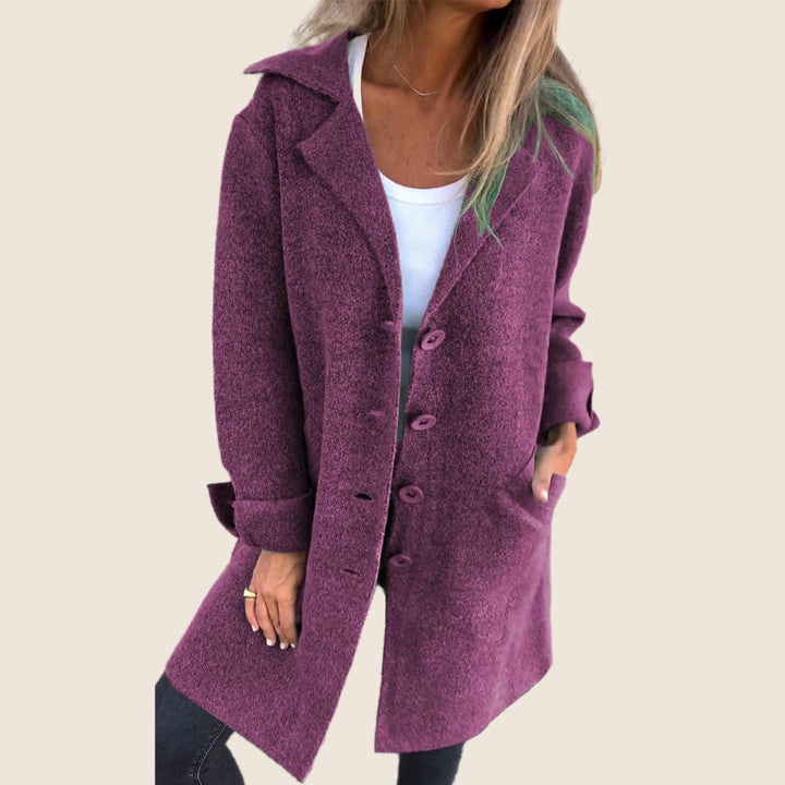 Myriam™|Manteau Casual Monopette avec Revers