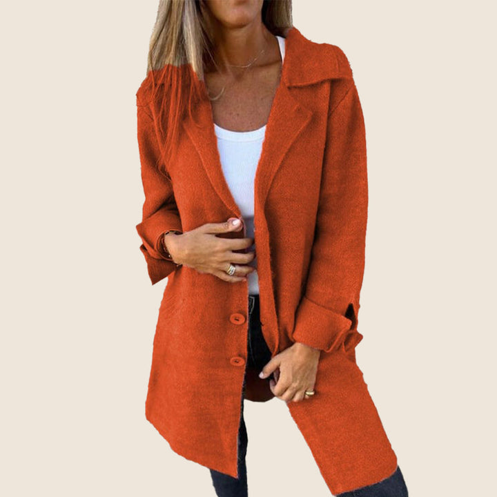 Myriam™|Manteau Casual Monopette avec Revers