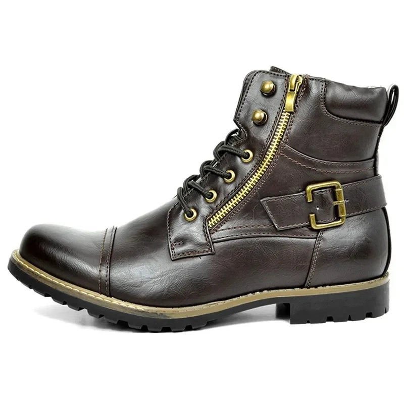Damien™|bottes à lacets en cuir