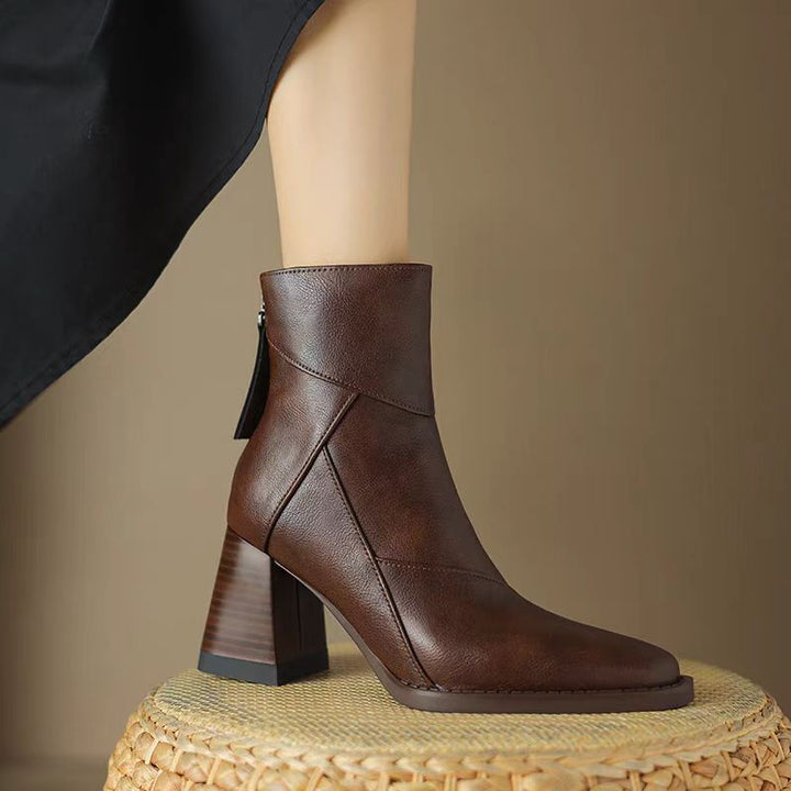 Delfine™|Botte en cuir confortable pour femme